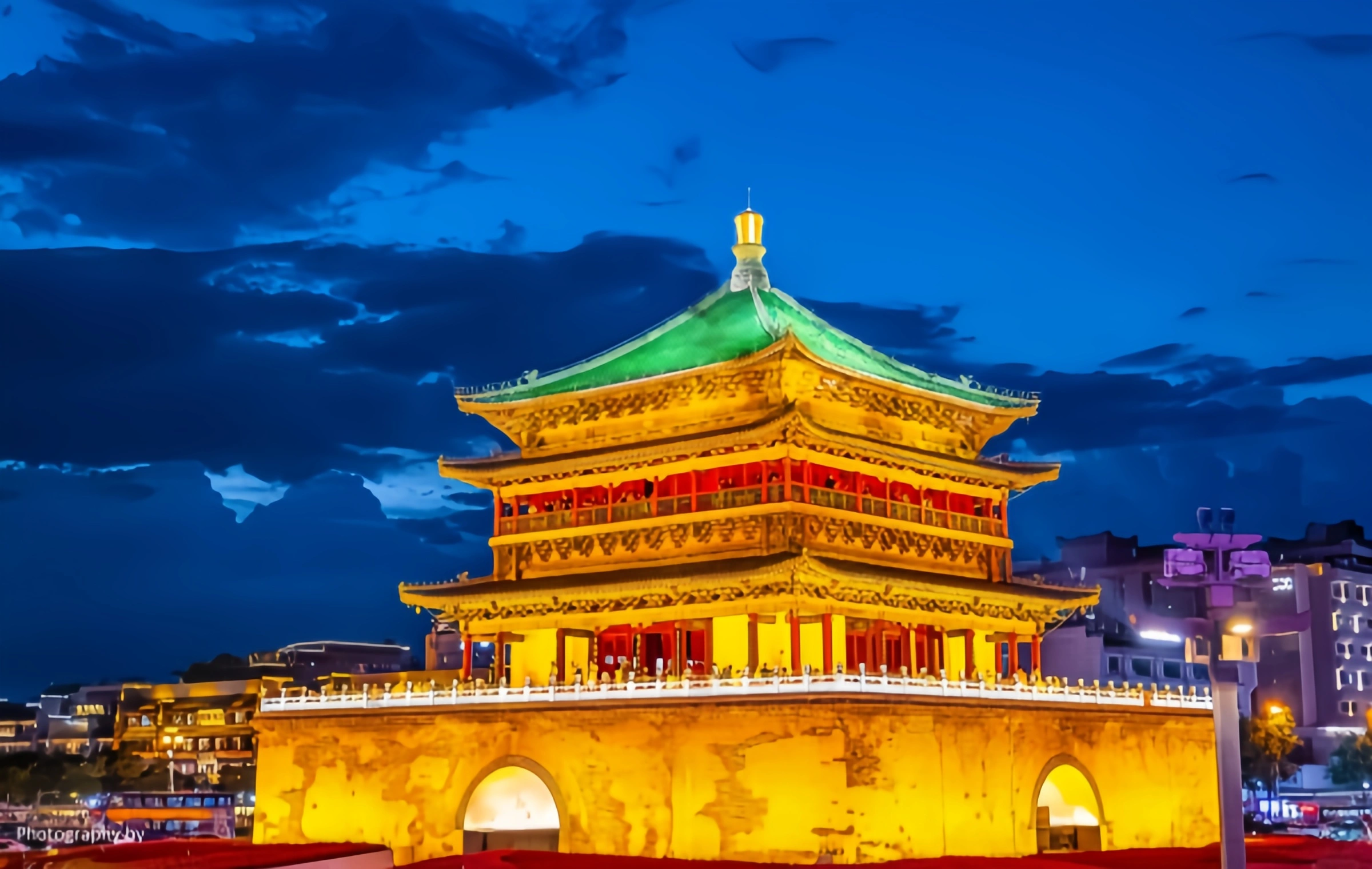 Xi'an Bell Tower: Ein Zeitraum-Dialog zwischen sechshundert Jahren Morgenglocke und Abendtrommel und den alten und modernen zentralen Achsen-2