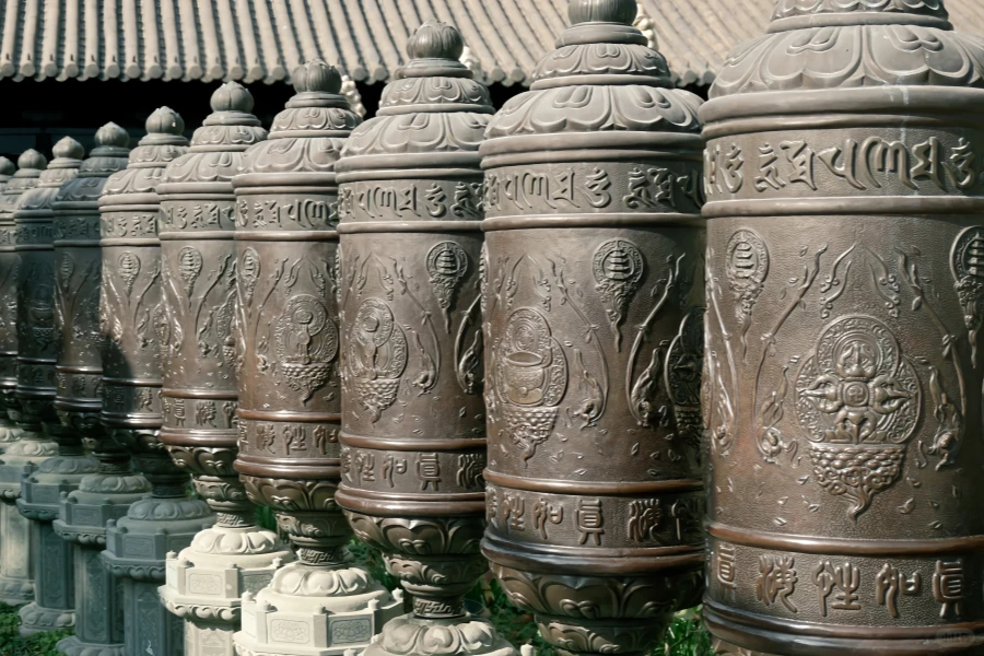 Tempio di Zhenru: una guardia di sette anni dalla sua dinastia Yuan originale Sala alla sua trasformazione in una foresta urbana Zen-4