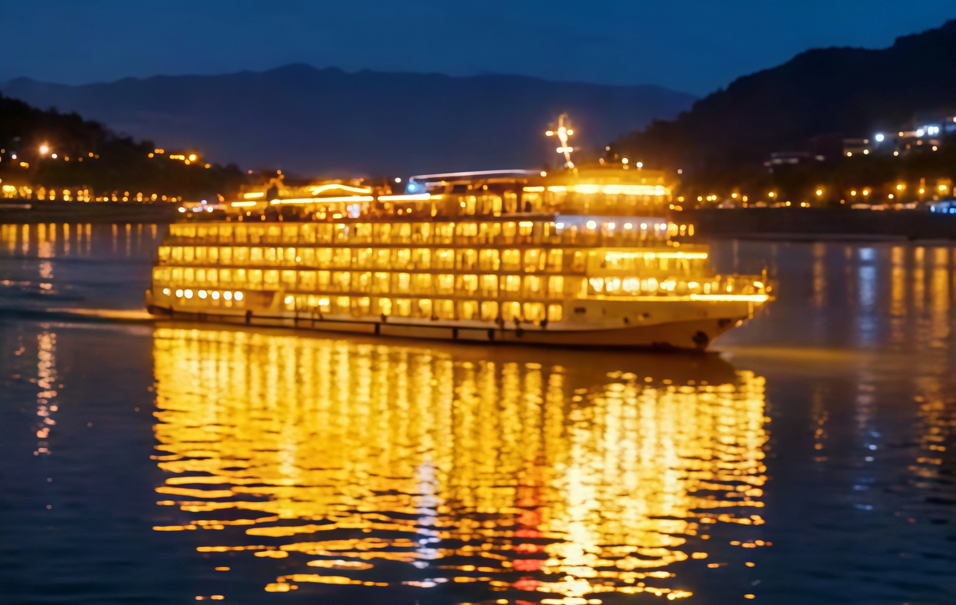Chongqing Yangtze River Cruise: Una plataforma de visualización móvil desde el palacio flotante en el río hasta las pintorescas montañas y ríos-2