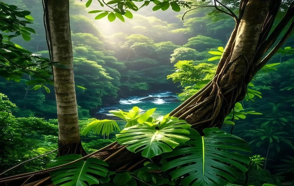 Primeval Forest Park: Eine Reise in das geheime Reich der Peacock Königreich und tropische Regenwälder