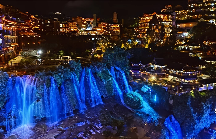 furong waterfall town
